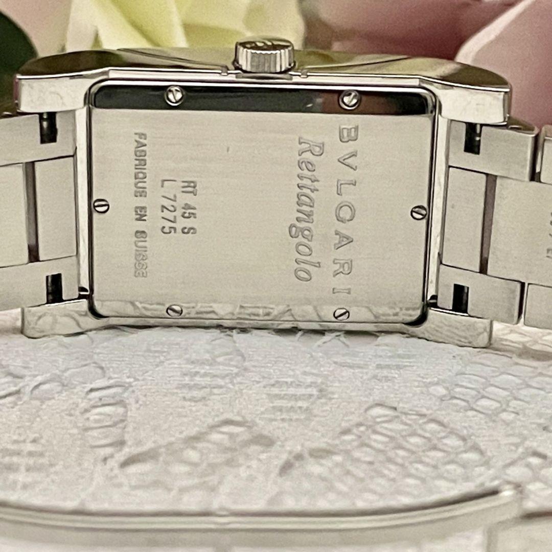 T127 OH・磨き済 BVLGARI ブルガリ レッタンゴロ RT45S 三針 白文字盤 カレンダー付き 自動巻 機械式 オートマチック 腕時計 腕時計、アクセサリー メンズ腕時計 T127 OH・磨き済 BVLGARI ブルガリ レッタンゴロ RT45S 三針 白文字盤 カレンダー付き 自動巻 機械式 オートマチック 腕時計 腕時計、アクセサリー メンズ腕時計