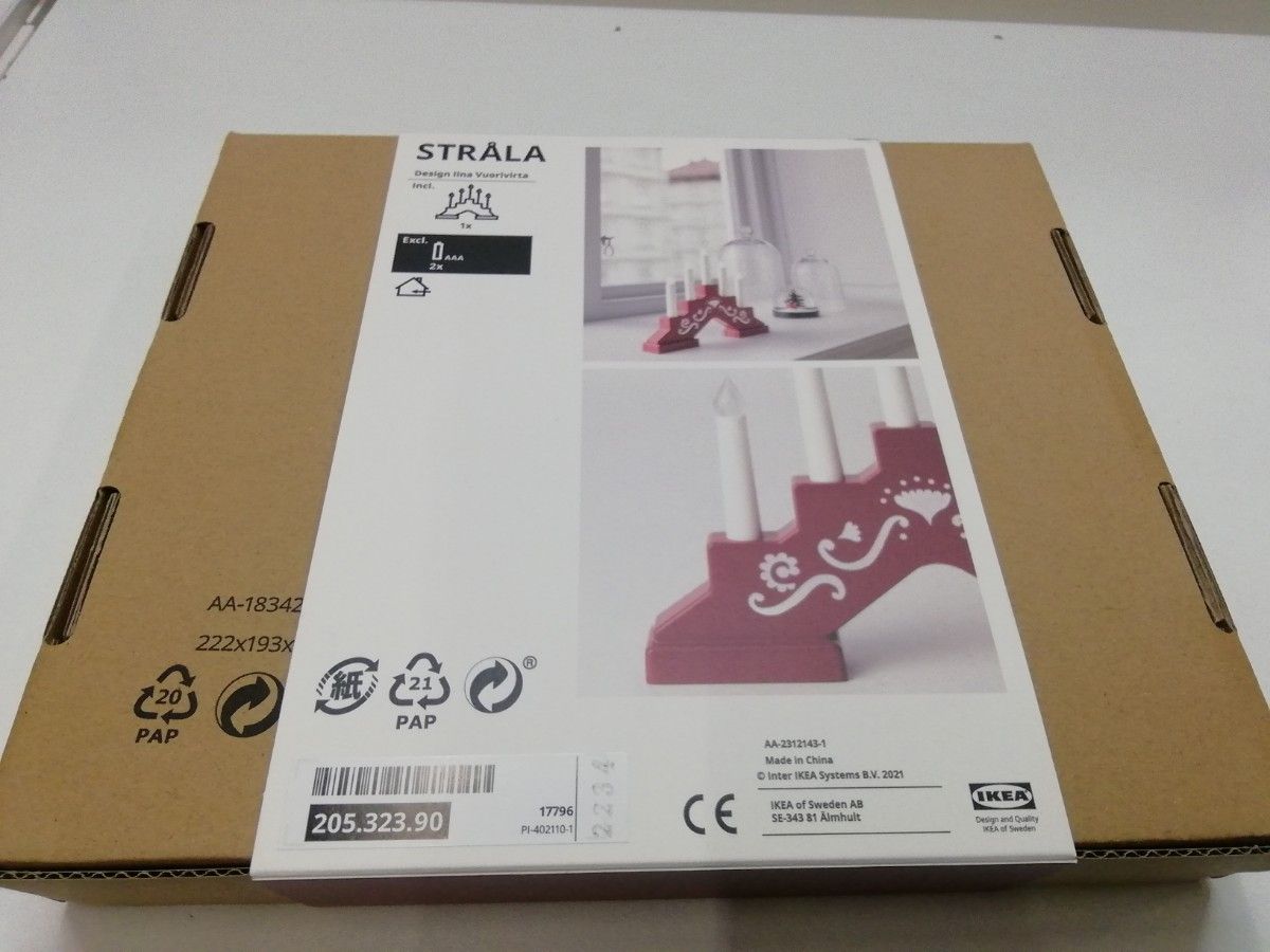 a2【IKEA店舗完売】IKEA クリスマスキャンドルライト　ストローラ　STRALA