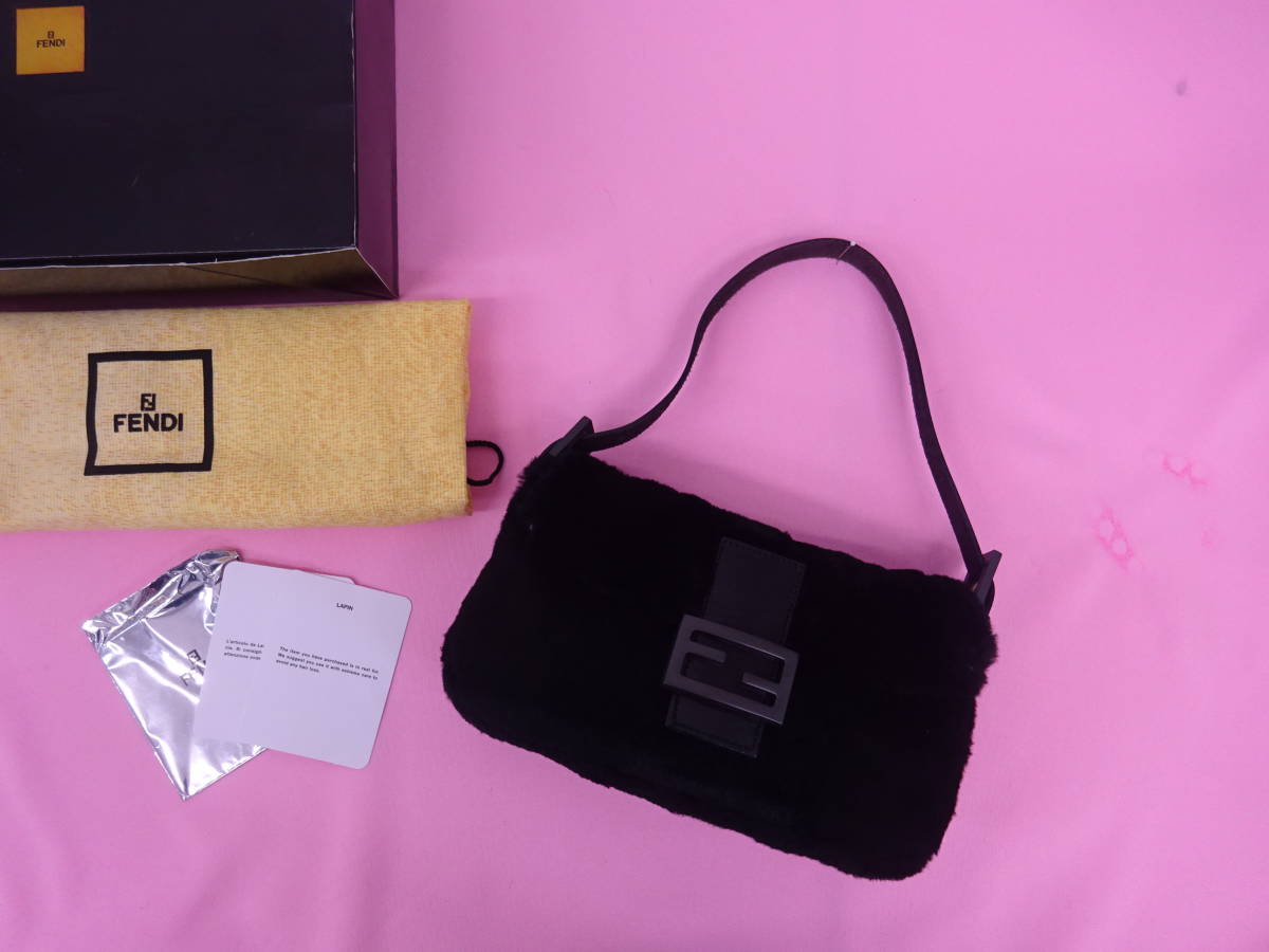 FENDI フェンディ ラパンファー バケットバッグ ハンド＆ショルダー 
