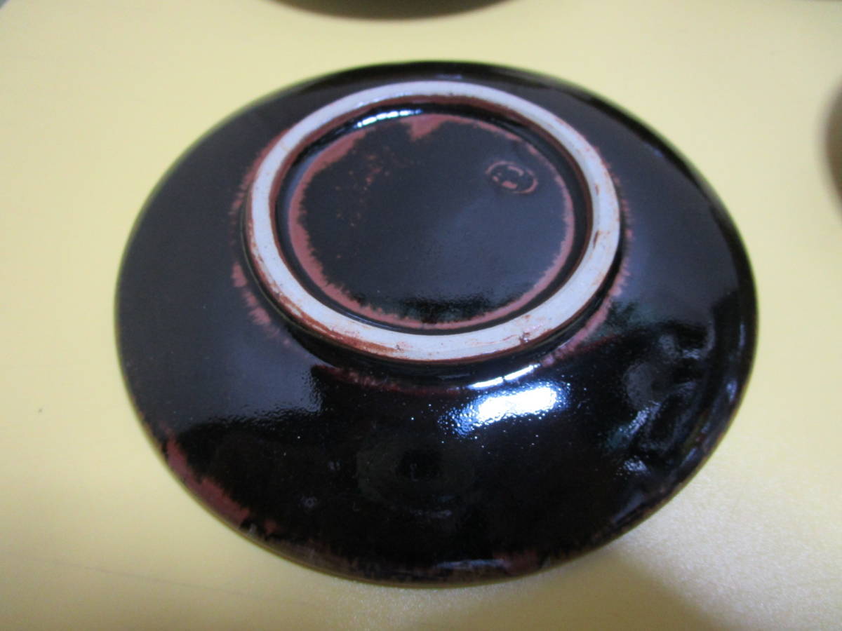 【8～56】陶器製 高級 重量ある 取り皿 ５枚 揃い №倉.レター520の画像3