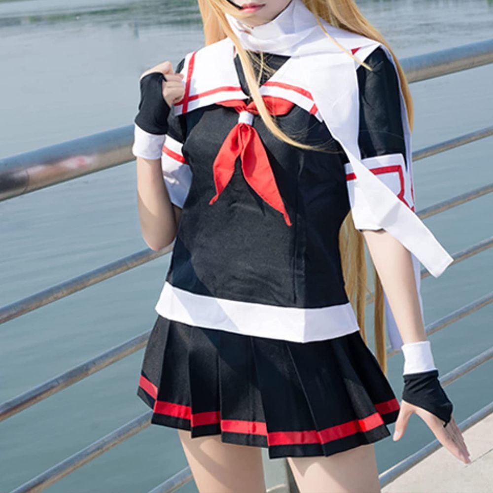 【送料無料】Sサイズ 艦これ 夕立 夕立改二 コスプレ 艦隊これくしょん セーラー服 ゲーム アニメ 衣装 レディース