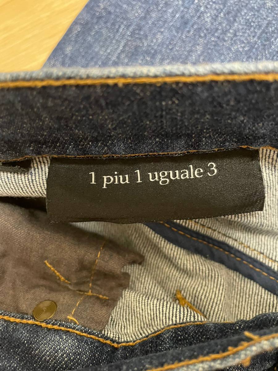 美品☆[1piu1uguale3] 定価40,700 TWIGGY STRETCH SLUB DENIM ストレッチスキニー インディゴデニムパンツ VI 6 日本製 MRP062 CTU014_画像3