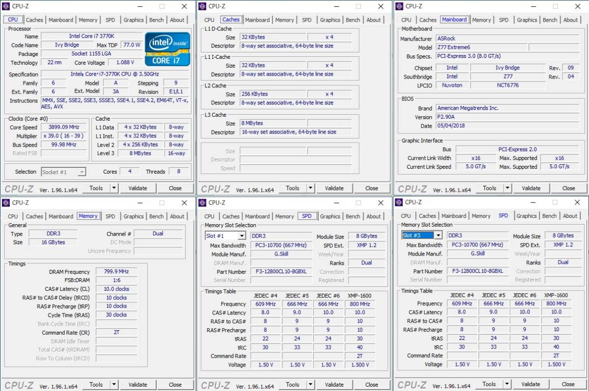 [LGA1155] ASRock Z77 Extreme6 BOX + Core i7 3770K（殻割メタルグリス化） + 16GBメモリ(8GBx2) + クーラー