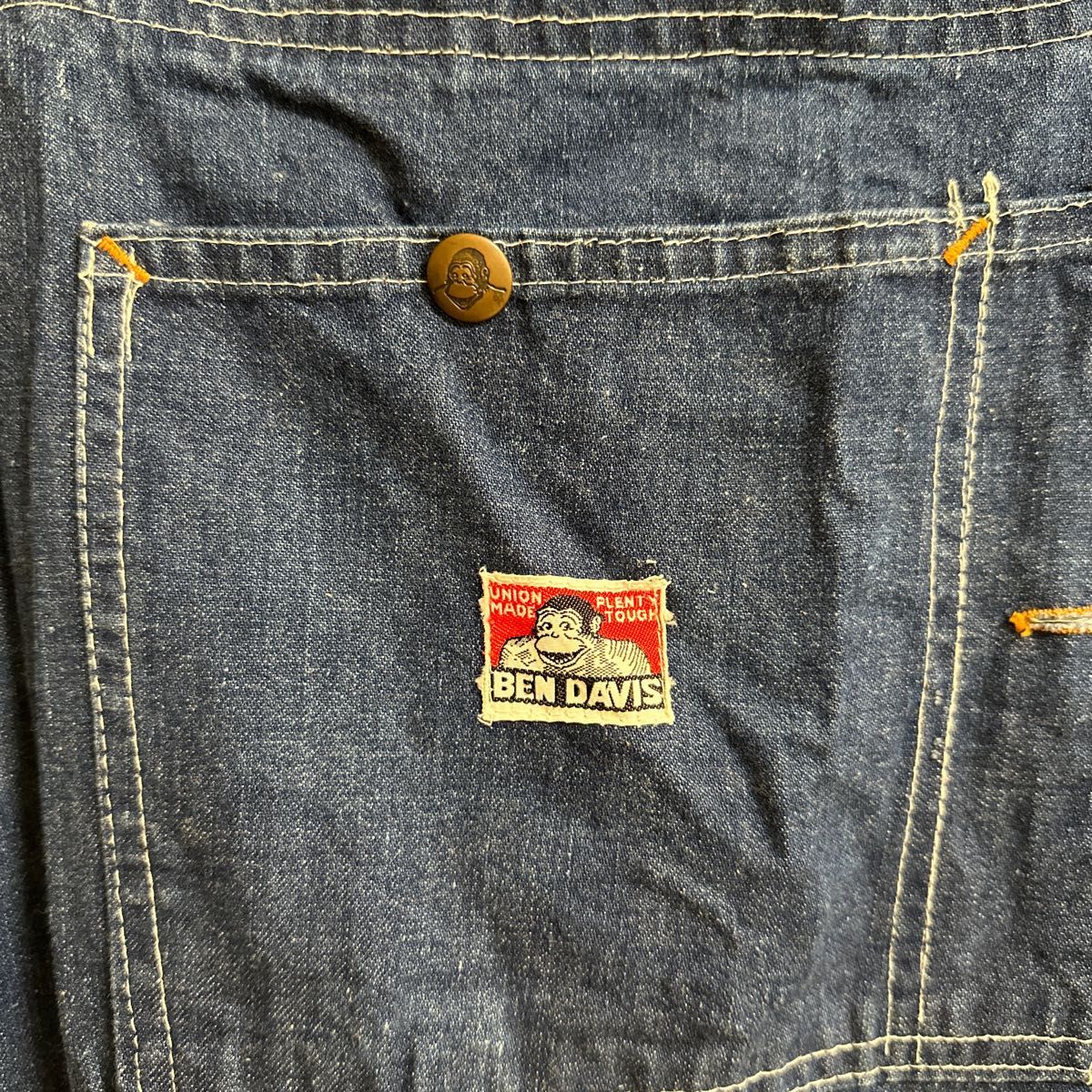 希少レア 50～60年代 BEN DAVIS 刺繍白タグ オーバーオール メンズ