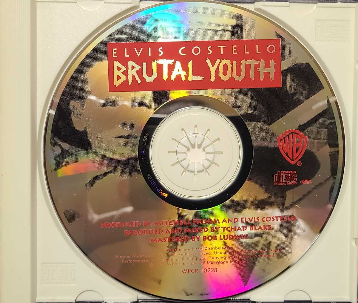 国内盤 廃盤 elvis costello & attractions brutal youth ブルータル・ユース 歌詞 対訳 ピクチャーディスク _画像3