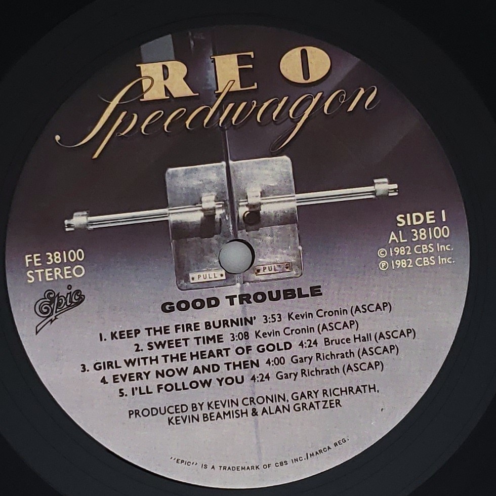 良盤屋◆LP◆US 輸入盤　REOスピードワゴン/グッド・トラブル　REO Speedwagon/Good Trouble/1982 ◆Pop Rock◆P-4187_画像8