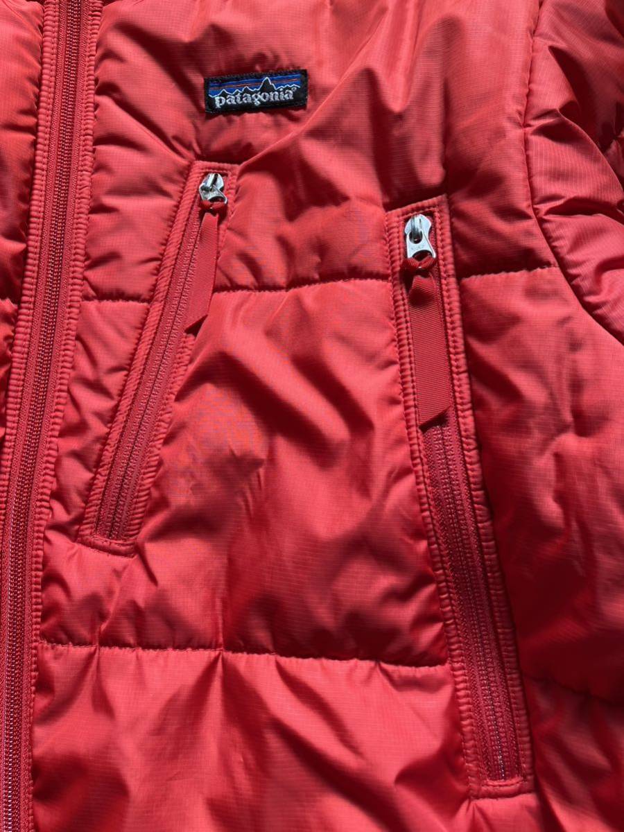希少 廃盤品 patagonia パフジャケット M ビンテージ レッド 赤の画像7