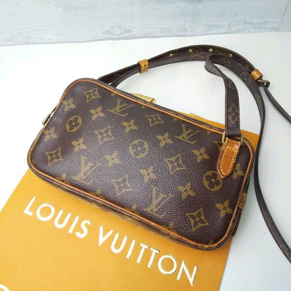 LOUIS VUITTON ルイヴィトン ショルダーバッグ マルリー バンドリエール モノグラム　斜め掛け　廃番　希少　ヴィトン