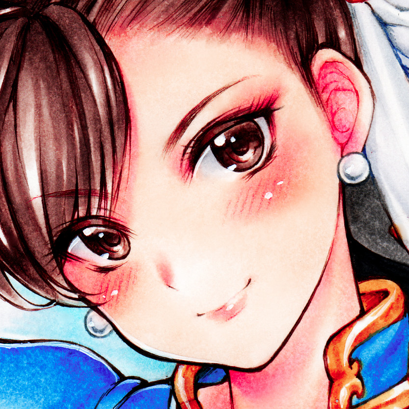 手描きイラスト ◇ 春麗 ◇ ストリートファイター 同人 原画 A4 手描きイラスト ◇ 春麗 ◇ ストリートファイター 同人 原画 A4