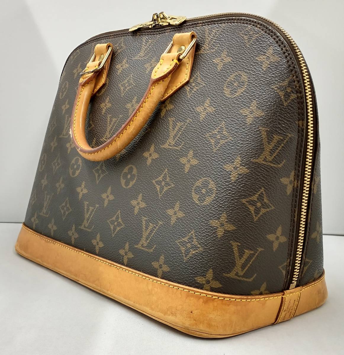 LOUIS VUITTON ルイヴィトン レザー アルマ ハンドル ブラウン ...