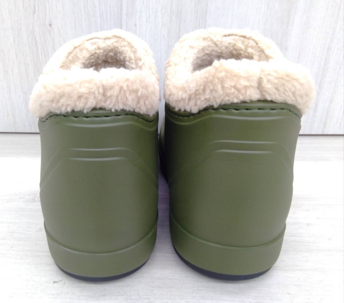 GUCCI グッチ ウールラバーアンクルボアブーツ グリーン 627890 サイズ