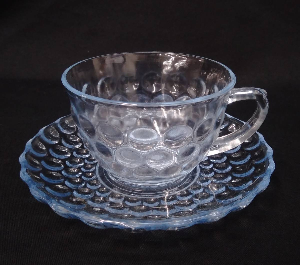 Fire King Fire King Bubble sapphire blue cup &so-saVINTAGE Vintage 