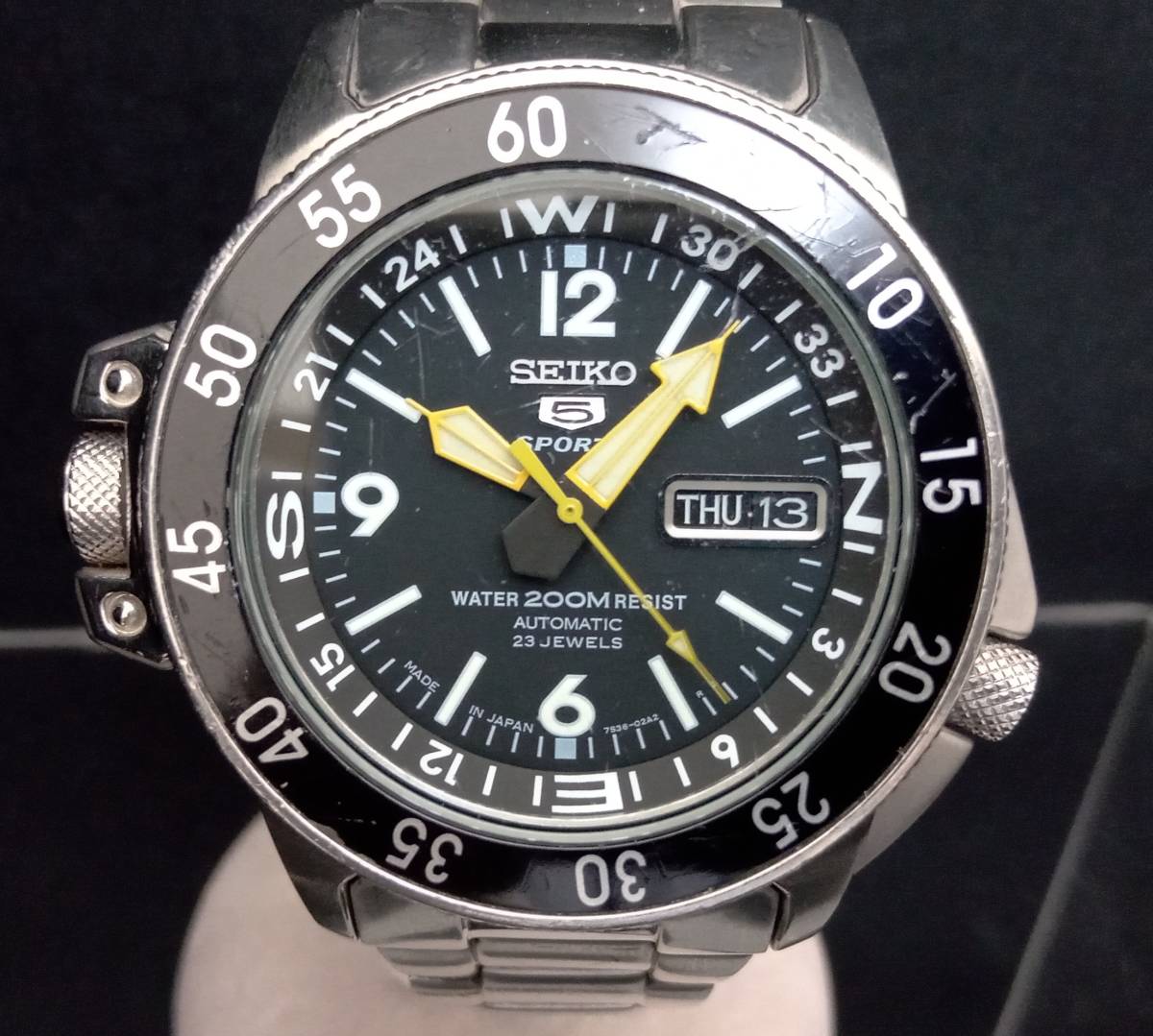 ファッション SEIKO セイコー 5SPORTS Ref.SKZ211J1 自動巻き 腕時計