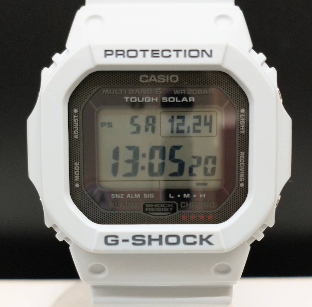 【 CASIO G-SHOCK 】 カシオ ジーショック GW-M5610LG-8JF ブリザードホワイト 電波ソーラー 電波時計 メンズ 腕時計 デジタル 店舗受取可