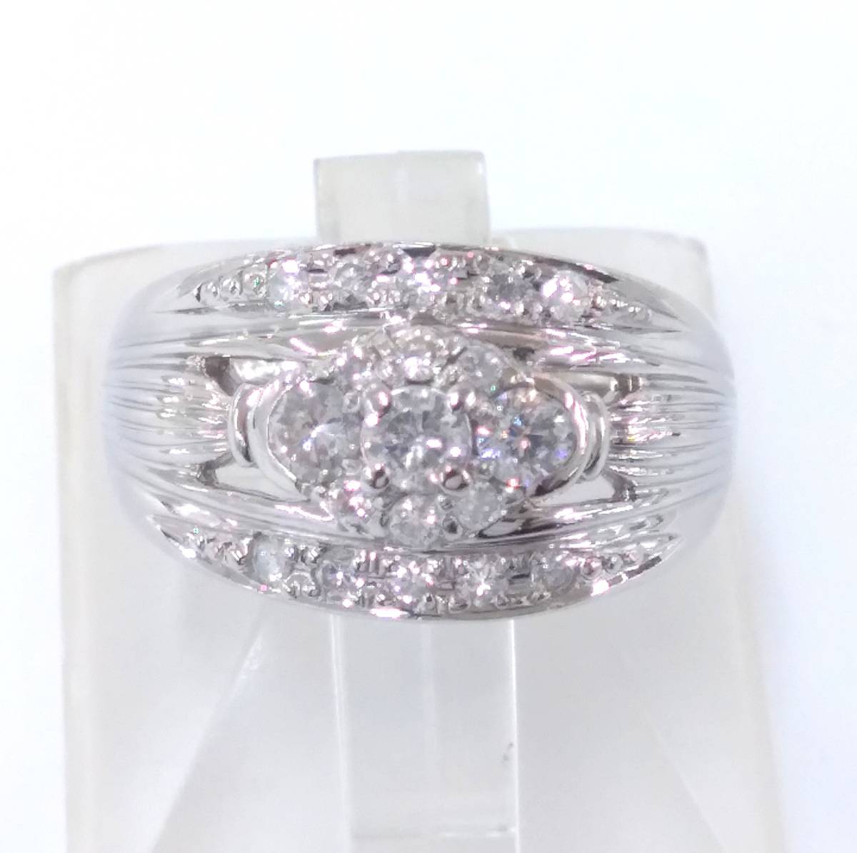 Pt900 ダイヤモンド0.5ct 12号 7.7g プラチナ リング 指輪 aka.ac.id