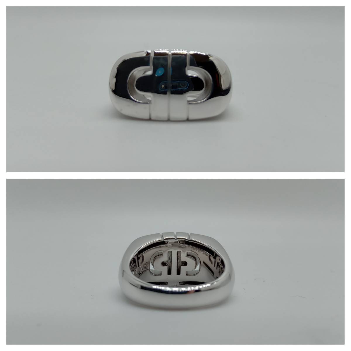 BVLGARI ブルガリ パレンテシリング K18WG ホワイトゴールド 8.1g 8号