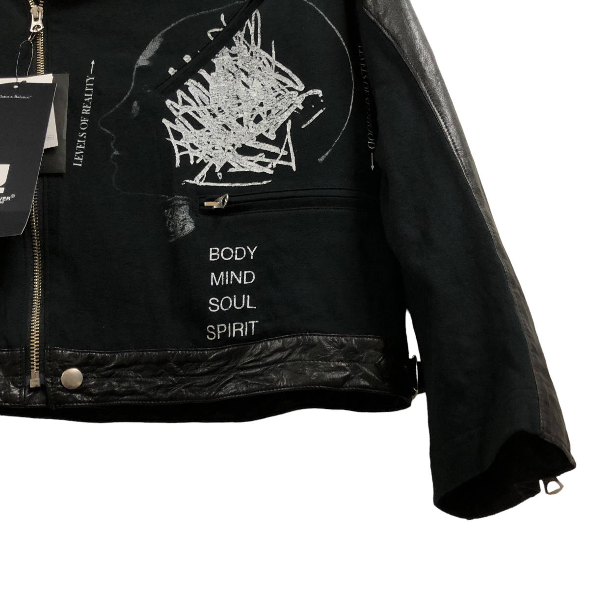 ジョンアンダーカバー レザー切替ライダースコート Yahoo!オークション - UNDERCOVER アンダーカバー レザー