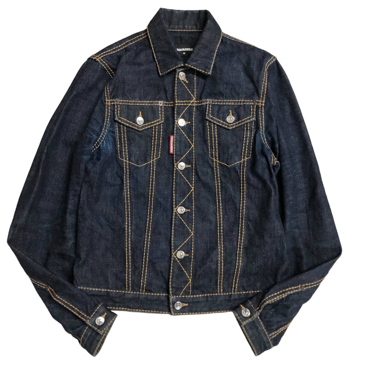 DSQUARED2 ディースクエアード デニムジャケット Gジャン 16SS S71AM0716 S30485 TRUCKER インディゴ サイズ48 店舗受取可