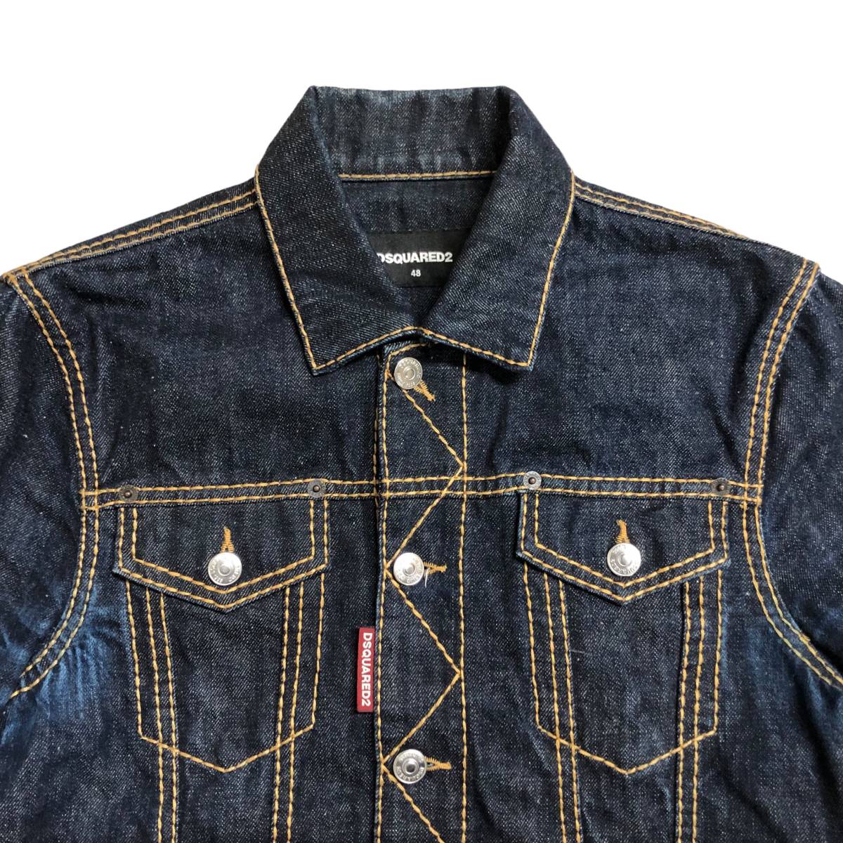 DSQUARED2 ディースクエアード デニムジャケット Gジャン 16SS S71AM0716 S30485 TRUCKER インディゴ サイズ48 店舗受取可