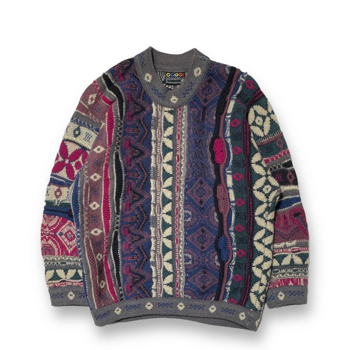 期間限定キャンペーン ネットのみ 古着 COOGI CRAZY KNIT 3Dクレイジーニット クージー 店舗受取可 Mサイズ 期間限定キャンペーン ネットのみ 古着 COOGI CRAZY KNIT 3Dクレイジーニット クージー 店舗受取可 Mサイズ