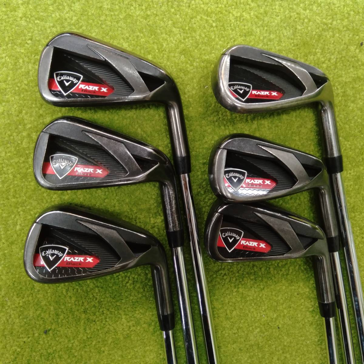 キャロウェイ Callaway RAZR X BLACK N.S.PRO950GH S 5-9P 6本セット アイアンセット ゴルフ クラブ_画像1