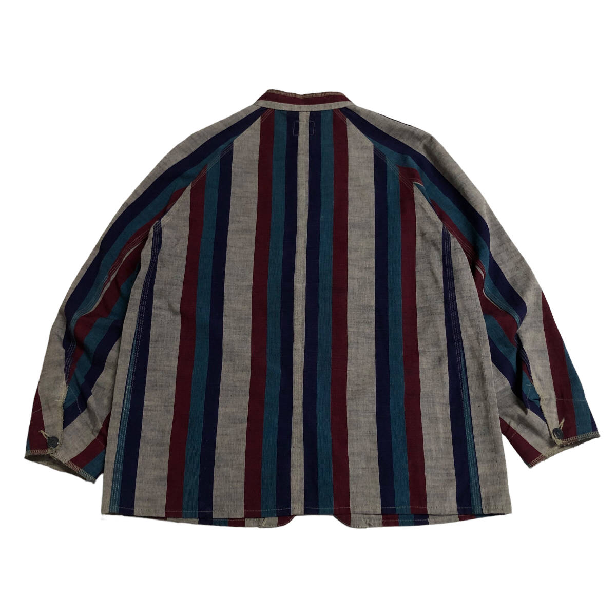 最安挑戦! ジャケット ノーカラー TSUMUGI COAT-AIZU CHORE