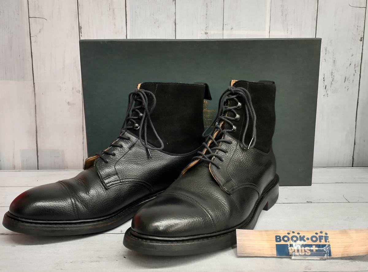 新作商品 ＆ CROCKETT JONES スエード切替 BLK UK7 ポールスミス