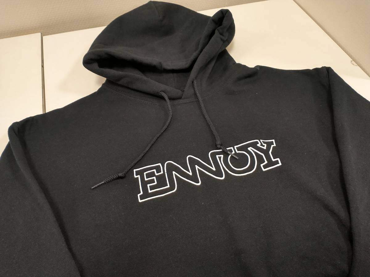 ENNOY 22SS ennoy electric logo hoodie スタイリスト私物 パーカー エンノイ ブラック Mサイズ 裏起毛 ベーシック メンズ_画像3