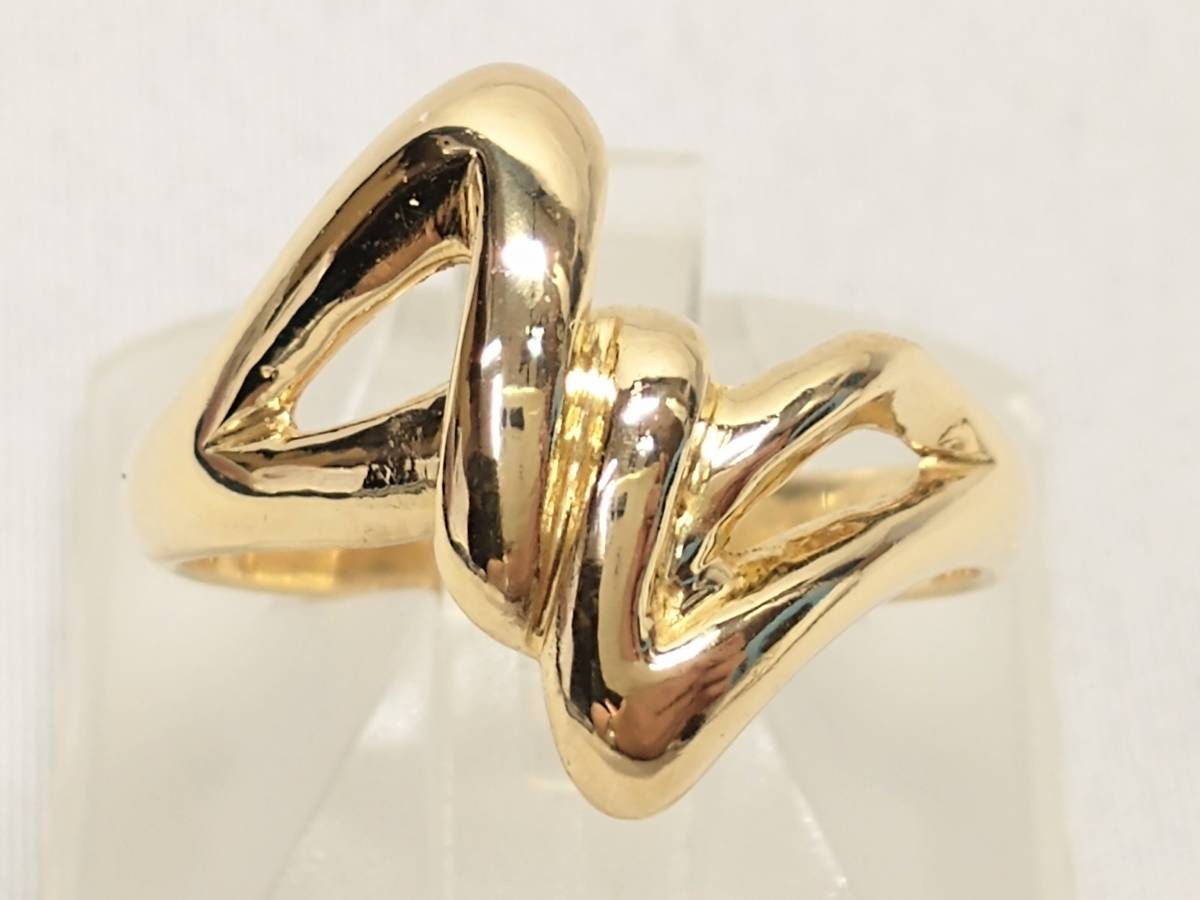 K18 リング 12.5号 5.3g 最大幅1.5cm 割腕 甲丸 - mirror-clothing.com