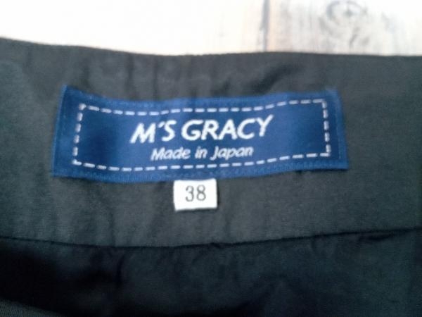 M'S GRACY エムズグレイシー フレアスカート ブラック 花柄 フラワー レディース サイズ38 日本製 店舗受取可_画像4