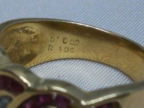 デザインリング K18 ダイヤ0.22ct 11号 約7.2g | inmarco.ae