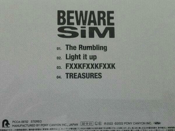 帯あり SiM CD BEWARE(通常盤)_画像3