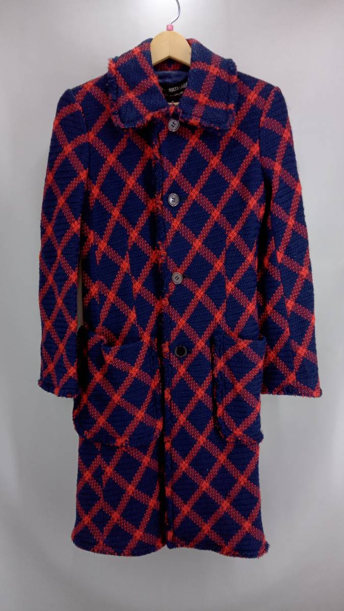 2022春大特価セール! ★ JUNYA WATANABE COMME des GARCONS ジュンヤワタナベ コムデギャルソン JC-C005 AD2001 ウールコート サイズM ネイビー×レッド 冬 Mサイズ 2022春大特価セール! ★ JUNYA WATANABE COMME des GARCONS ジュンヤワタナベ コムデギャルソン JC-C005 AD2001 ウールコート サイズM ネイビー×レッド 冬 Mサイズ