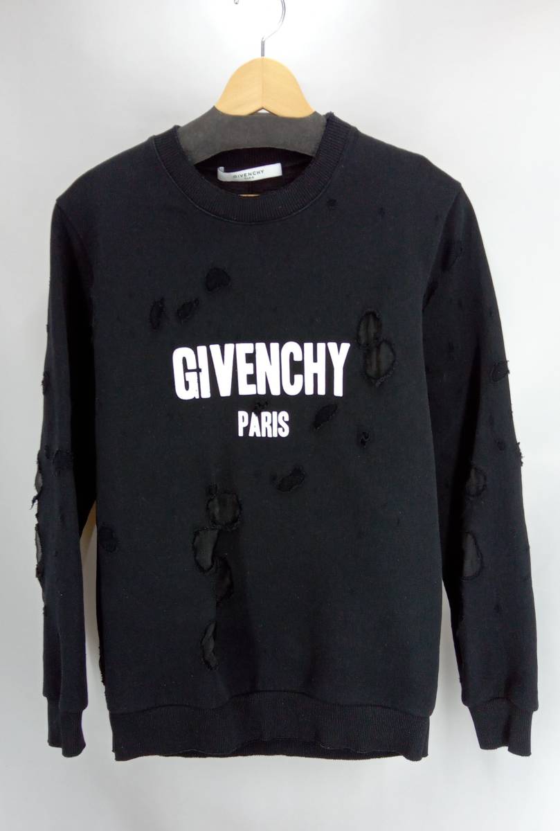 送料無料】 プリントロゴ デストロイ加工 ジバンシー GIVENCHY