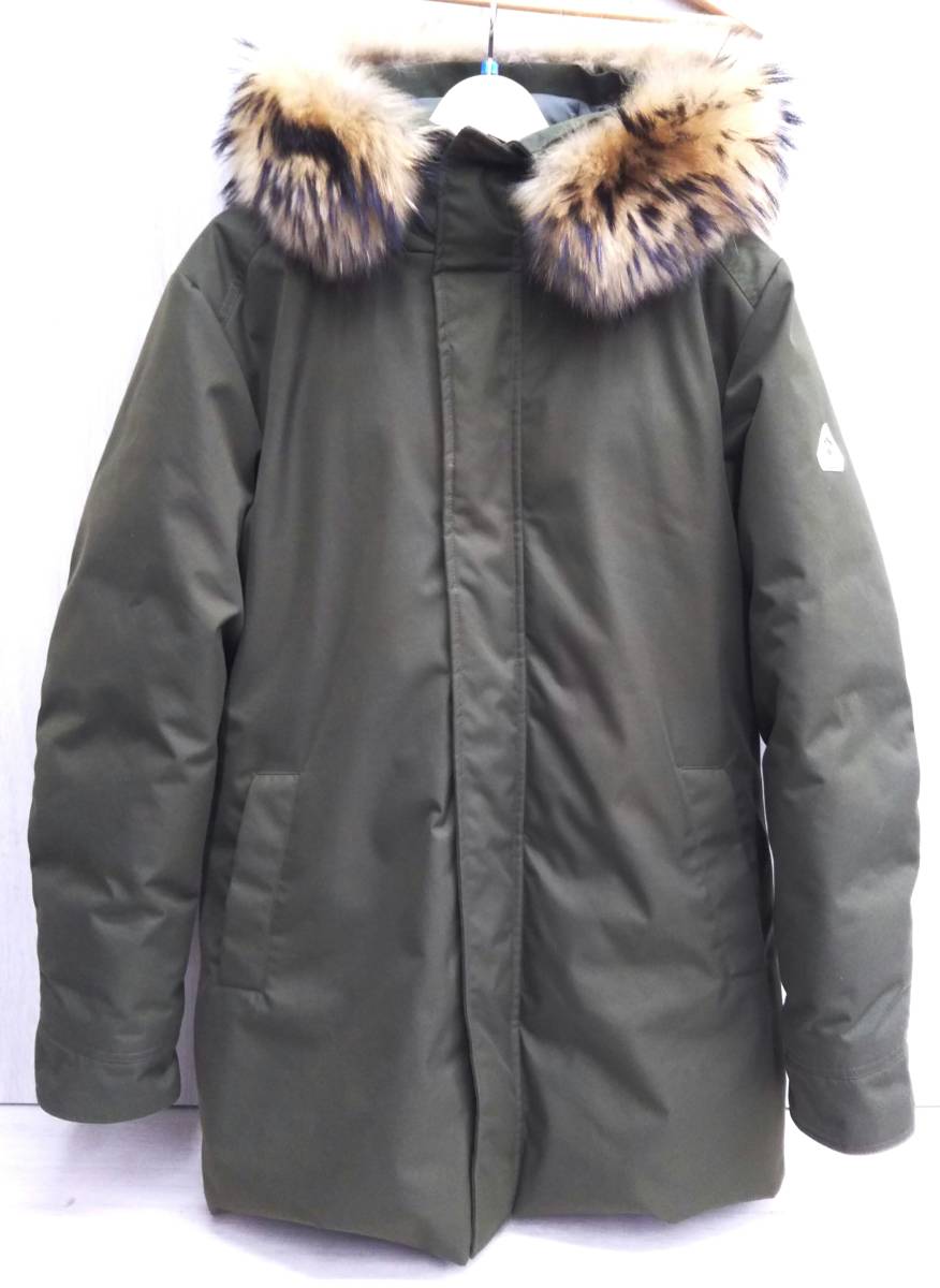 PYRENEX ピレネックス ダウンジャケット CFU261900083 W20P1 カーキ ファー取外し可 メンズ Lサイズ