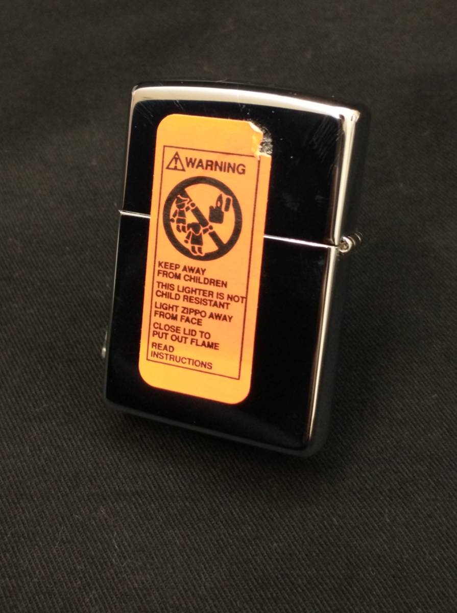 [未使用] USA製 ZIPPO NY JETS ジッポー オイル ライター ニューヨーク ジェッツ アメフト ロゴ ミラー シルバー レトロ たばこ 煙草 喫煙_画像3