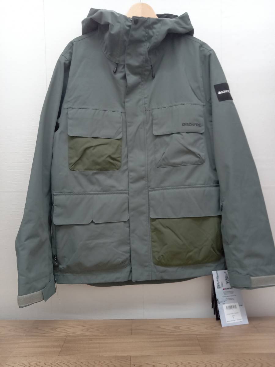 BONFIRE Mens M スノーボードジャケット ボンファイア ウィンターウェア スキー PITCH SHELL JACKET BBFW220012_画像1