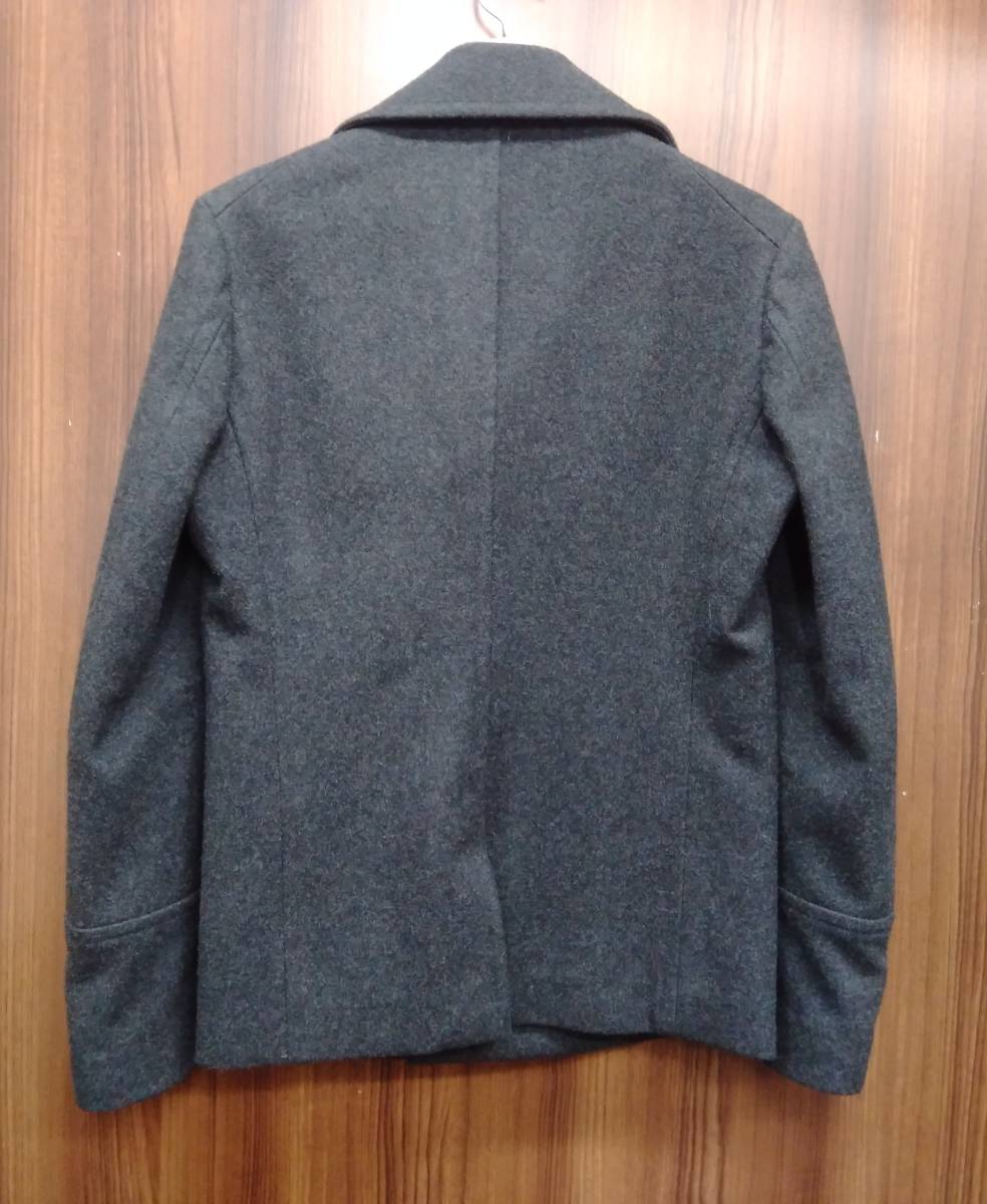 ATTACHMENT PEA-COAT アタッチメント ピーコート ウールコート ブラック サイズ2_画像2