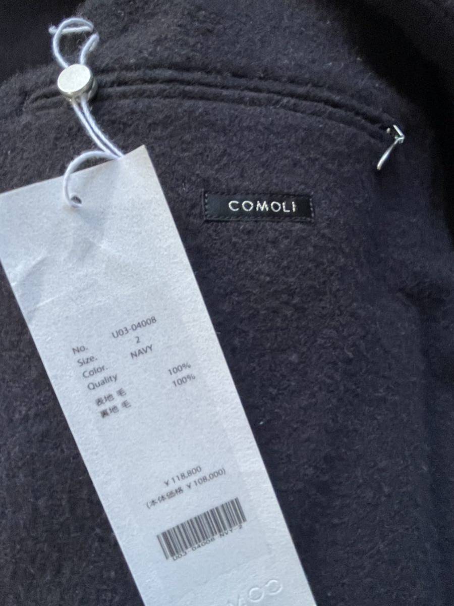 美品】COMOLI 21AW ナッピングウール マッキノウクルーザージャケット