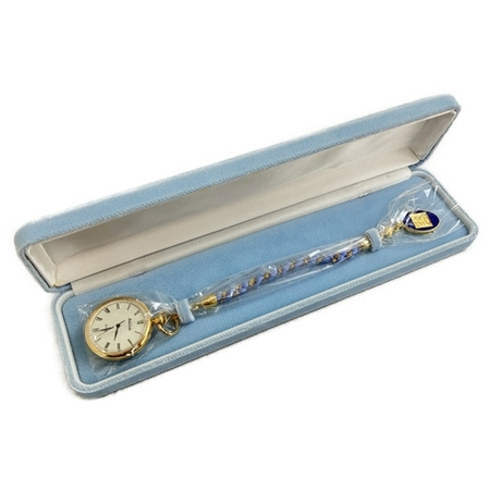 川本製作所 七宝懐中時計 菊水文 和装時計 未使用 N7080508の画像1