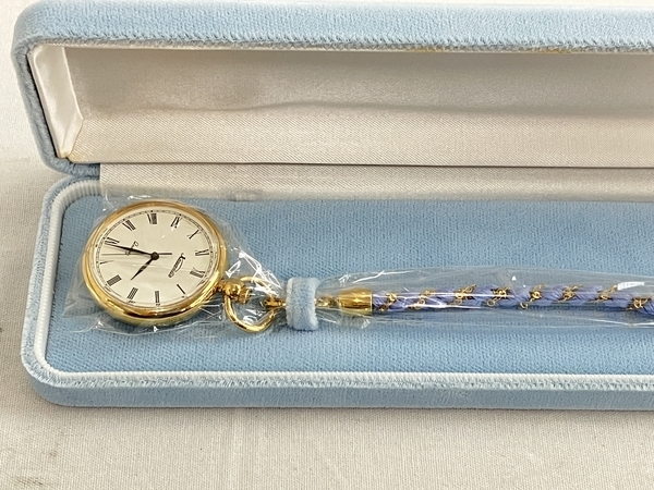 川本製作所 七宝懐中時計 菊水文 和装時計 未使用 N7080508の画像5