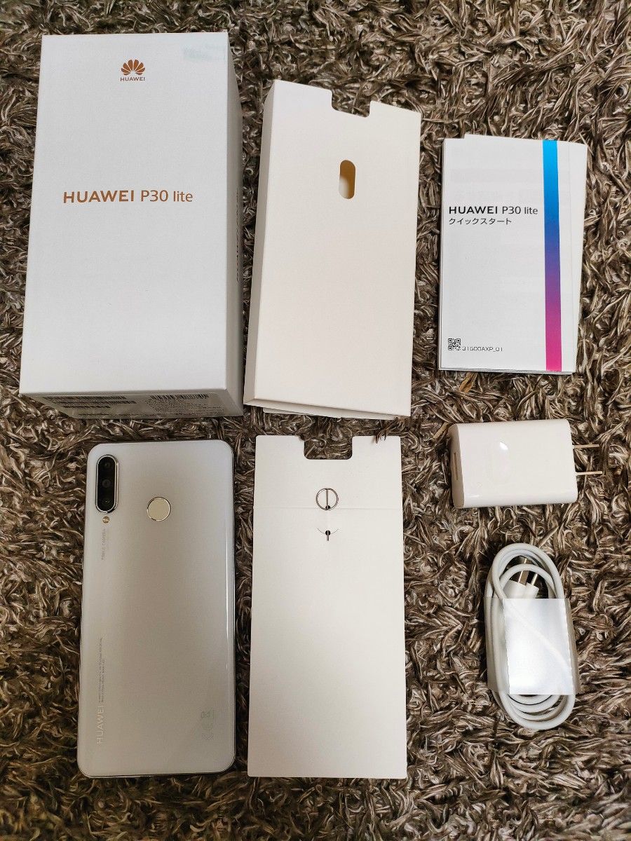メール便送料無料05 HUAWEI P30 lite パールホワイト 64 GB SIMフリー