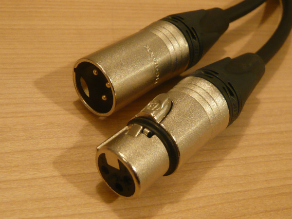 *.. electric wire T-DA203 AES/EBU digital XLR cable 110Ω approximately 70cm NC3MXX NC3FXX black *