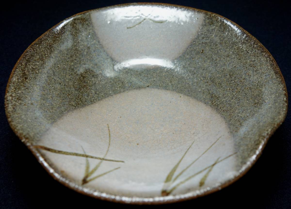  Showa период . чайная посуда месяц видеть map чай кондитерские изделия тарелка пик Karatsu . керамика изучение 