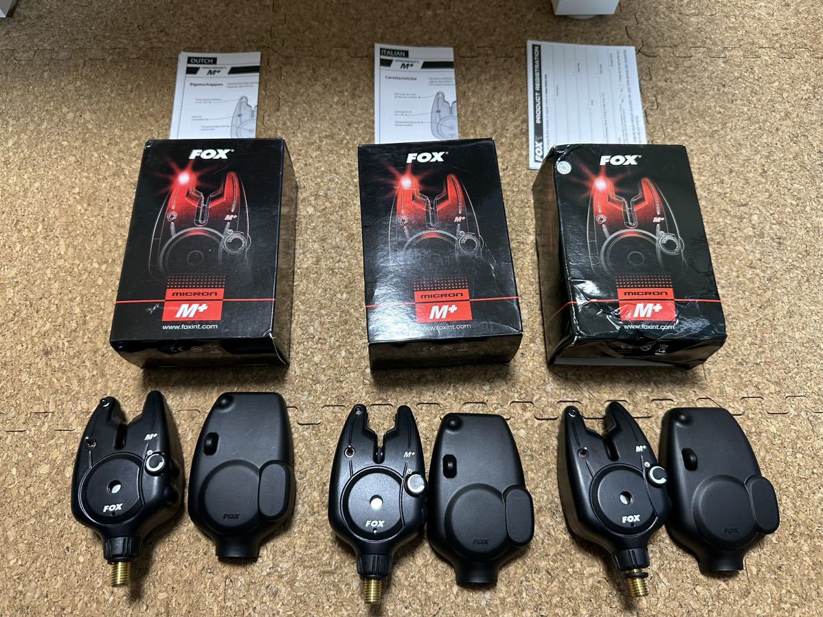 美品 FOX A-POD PLUS+ CRP023 3ロッド micron M+ バイト 美品 FOX A-POD PLUS+ CRP023 3ロッド micron M+ バイト