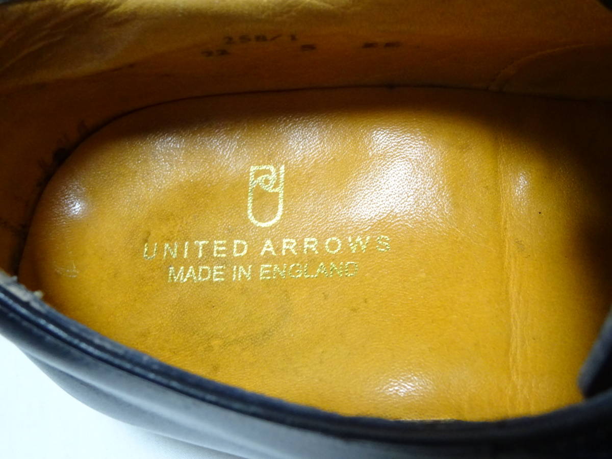UNITED ARROWS アローズ　パンチドキャップトゥオックスフォードシューズ　レザーシューズ　レディース　メンズ　英国製　5EE　23.5cm位_画像3
