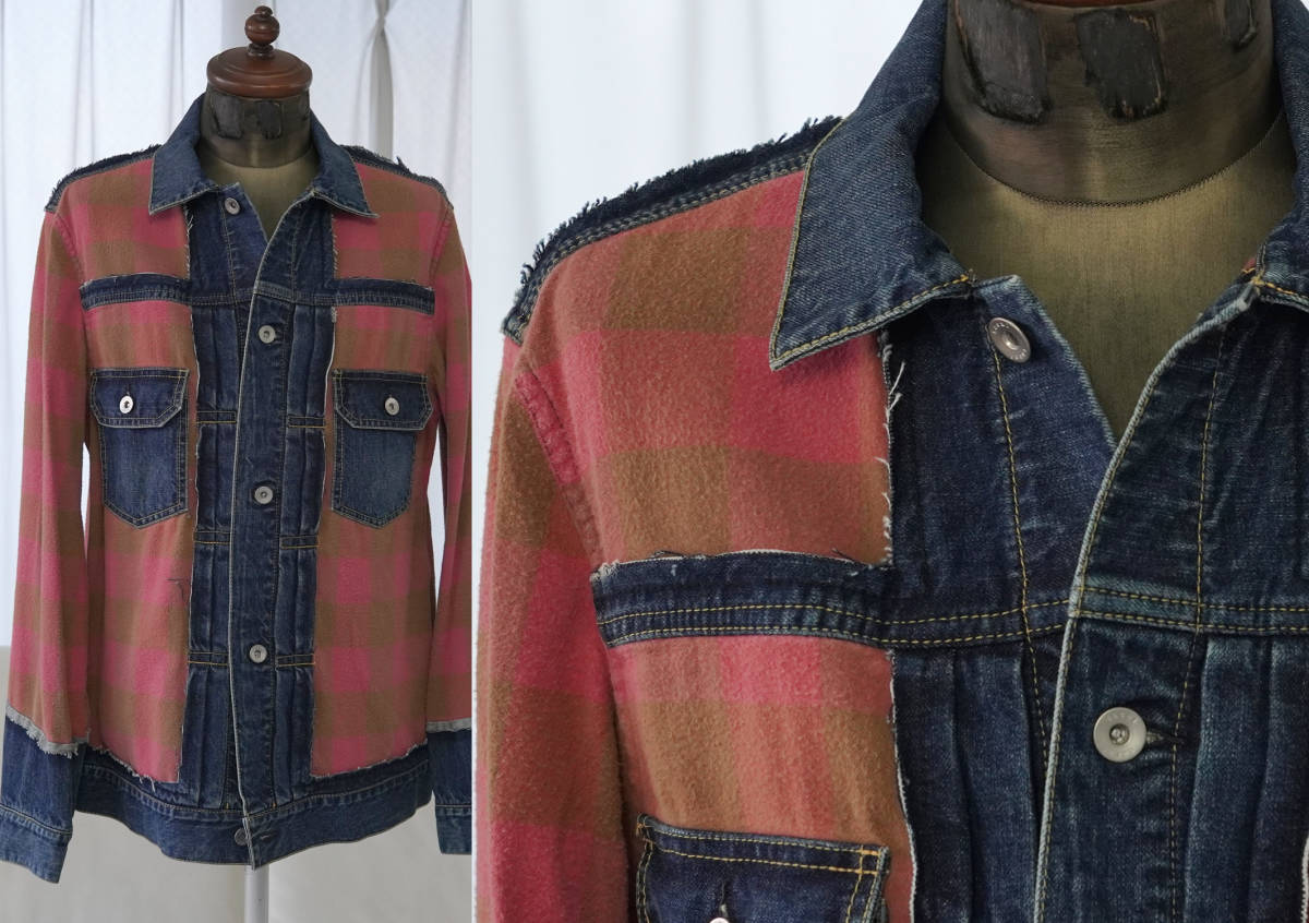 【別倉庫からの配送】 新品★送料無料★定価75900円★sacai サカイ★デニムフランネル切替切りっぱなしデニムジャケット1★型番20-02265M★ジージャンGジャン 男性用 【別倉庫からの配送】 新品★送料無料★定価75900円★sacai サカイ★デニムフランネル切替切りっぱなしデニムジャケット1★型番20-02265M★ジージャンGジャン 男性用