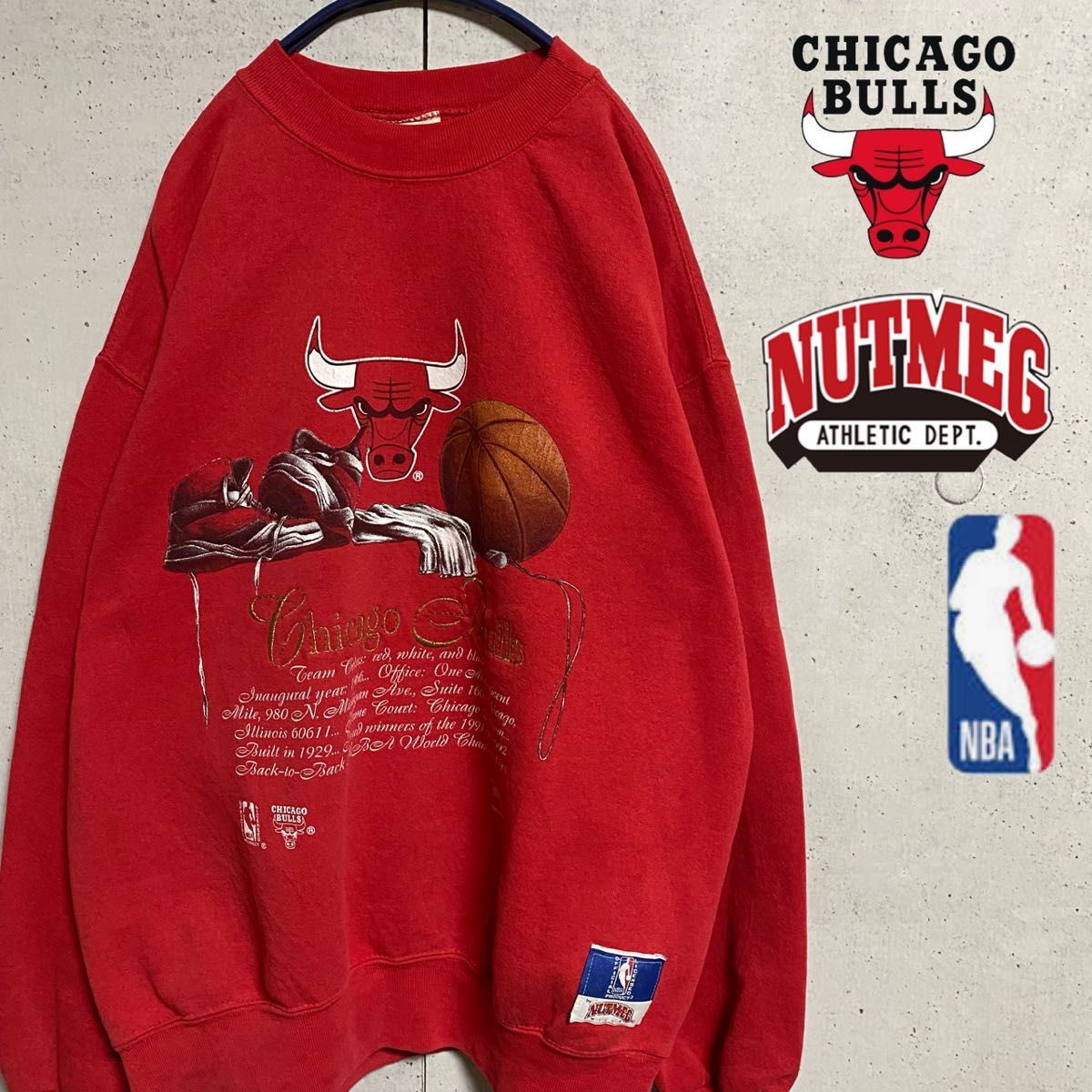 激レア！CHICAGO BULLS トレーナー 米国製 90s NBA-