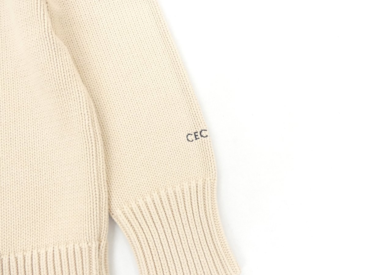 St.cecilia セントセシリア コットンパフスリーブニット S バニラ Girlish しっかりした厚手のニットなのでシルエットがきれい♪_画像2