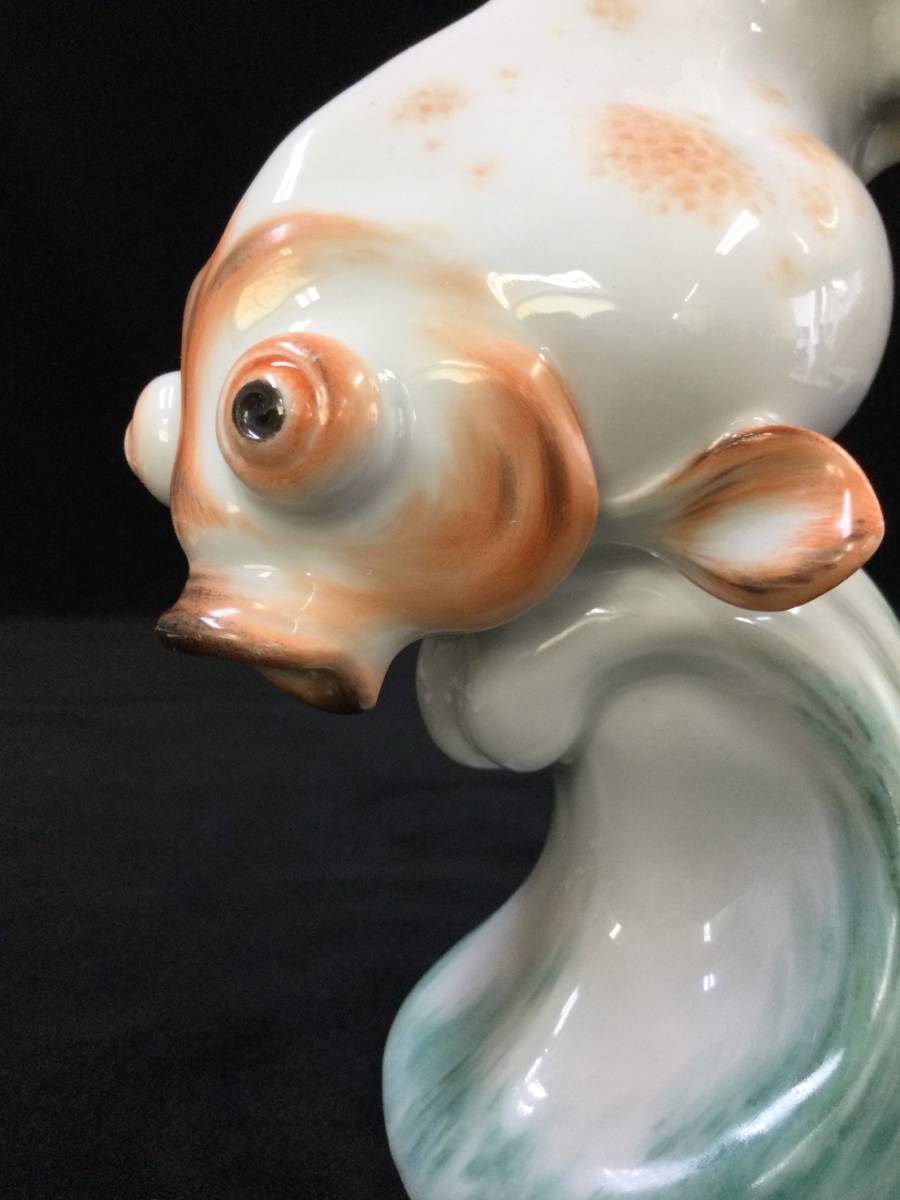 【値下げ交渉可能!】マイセン MEISSEN デメキン 出目金 金魚 フィギュリン 置物 オリジナル 1939 アンティーク 希少 限定 激レア _画像6